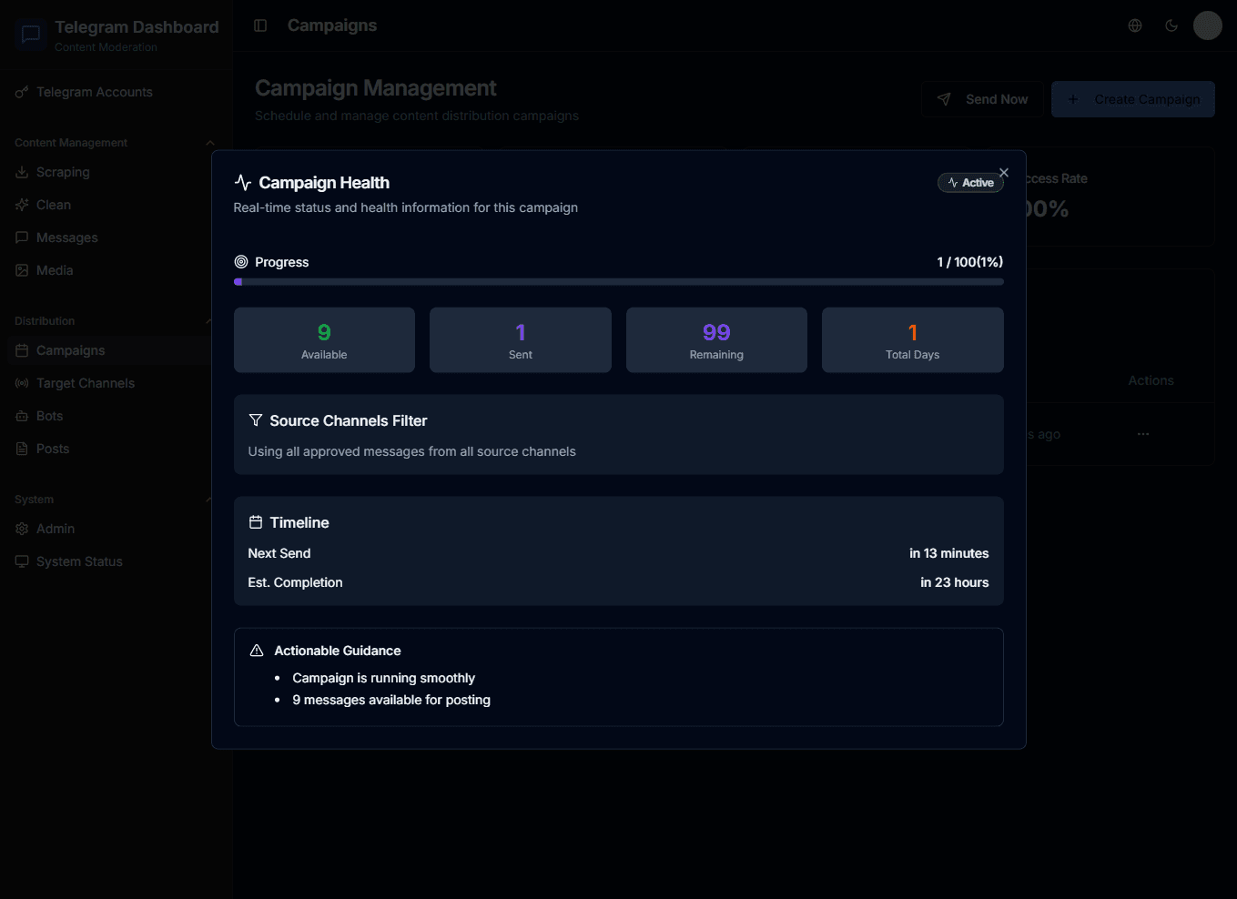 Telegram Content Management System - Image 9