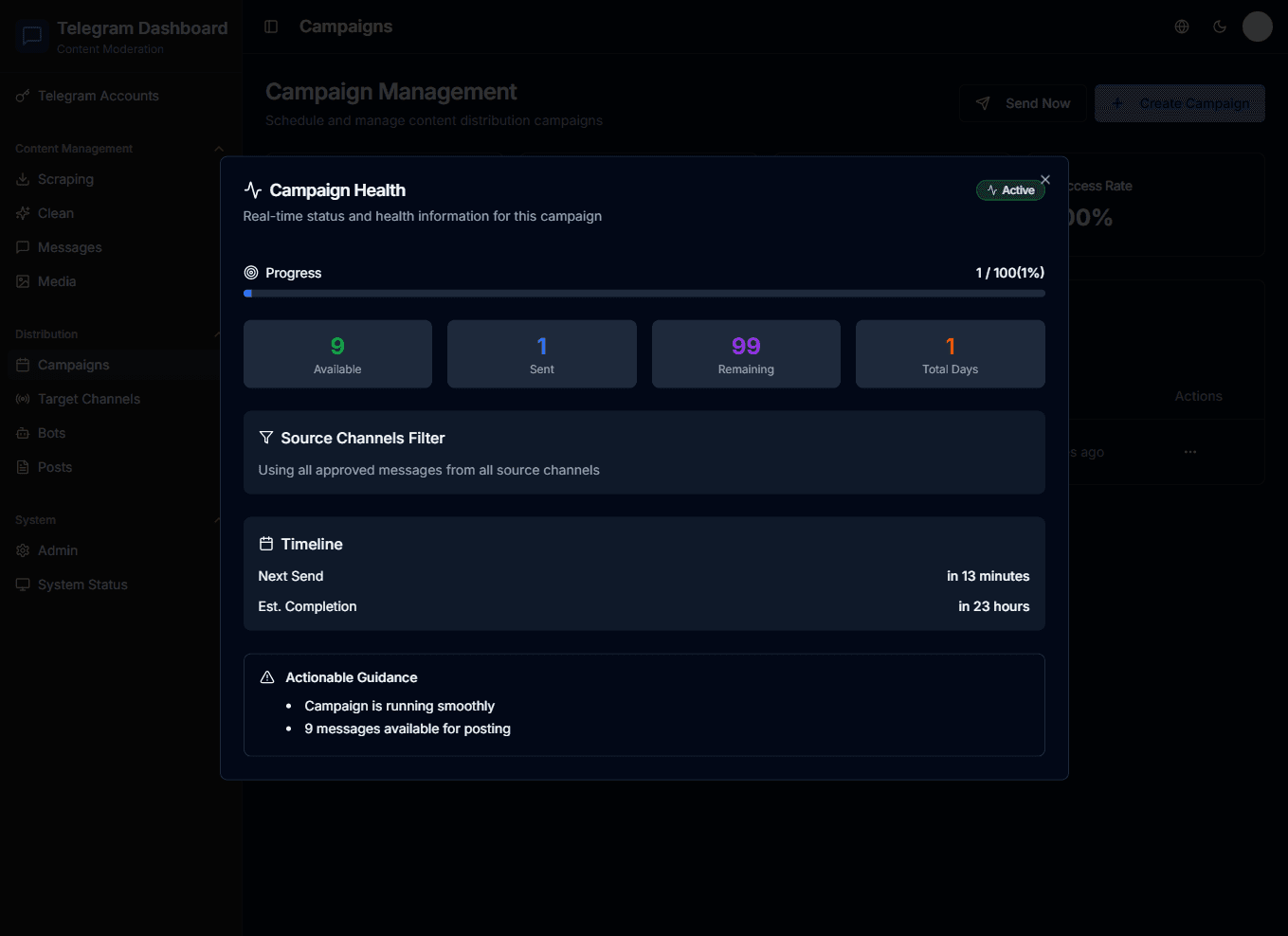 Telegram Content Management System - Image 9